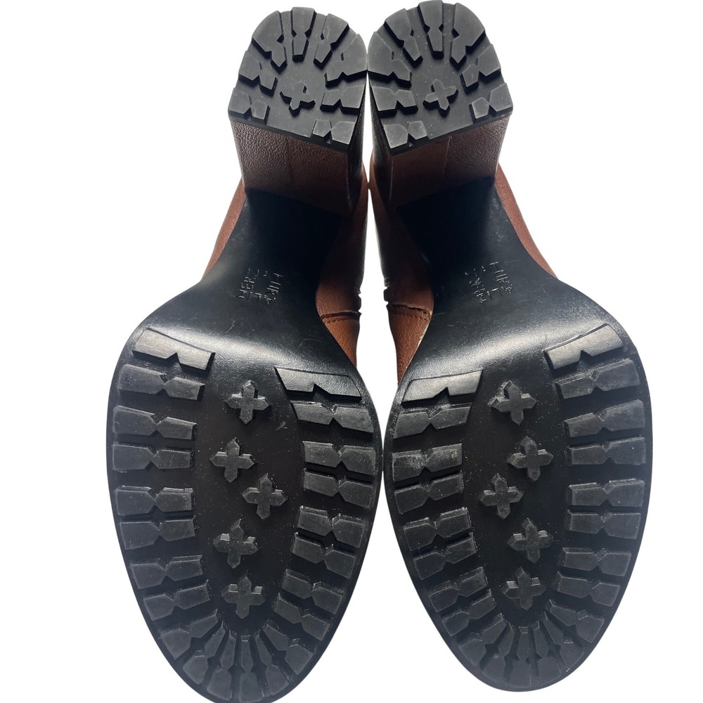 Naturalizer‎ Cora Brown Buckle Heeled Booties Women's 8.5 - Picture 9 of 10
